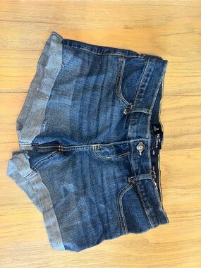 Y2K Hollister Blue Denim Roll-Hem Women's Shorts